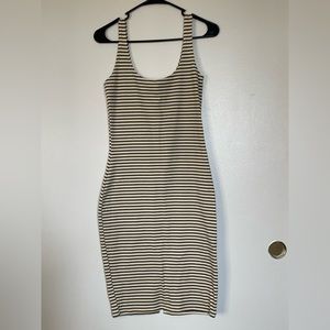 cotton on striped bodycon dress